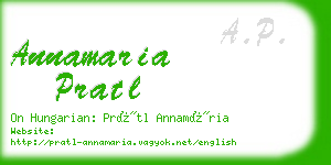 annamaria pratl business card